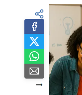 Opciones de compartir un blog en redes sociales y por email en la plantilla de agenda de Plugcore 2.11.0