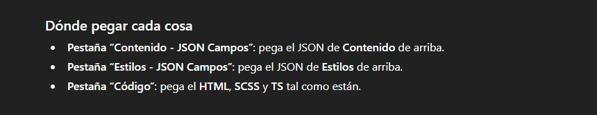 Integración de archivos generados por ChatGPT en el CMS Plugcore Vista de integración de archivos generados en el CMS Plugcore