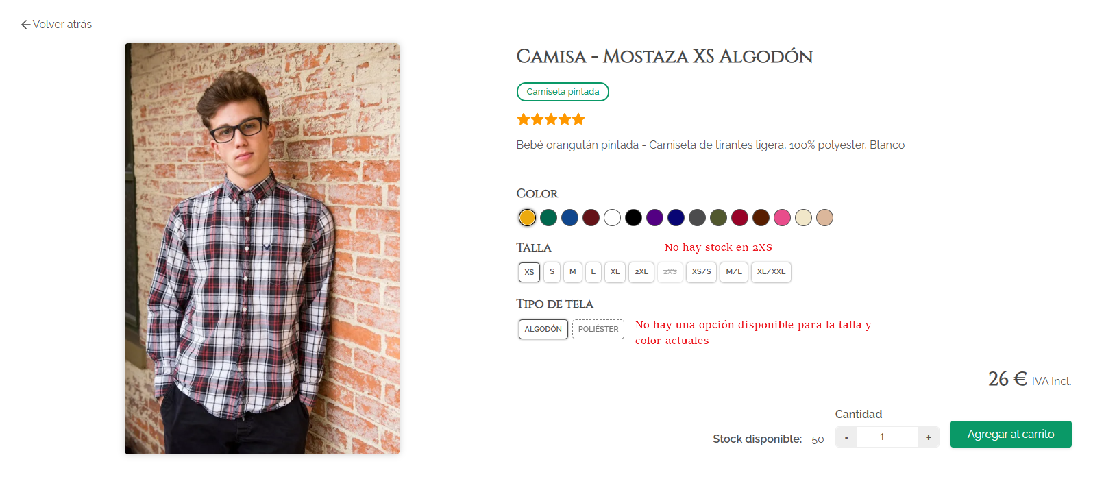 Vista mejorada del detalle de producto en Plugcore con atributos dinámicos Vista mejorada del detalle de producto con múltiples atributos